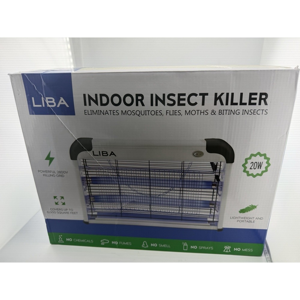 LiBa Zapper and Electric Indoor Insect Killer With 2 Extra Bulbs